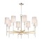 Maxim Lighting Uptown 8-Light 36" Wide Satin Brass / Polished Nickel Chandelier 32398OFSBRPN - alternate 1
